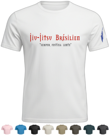 T-Shirt brodé "JJB texte latin"