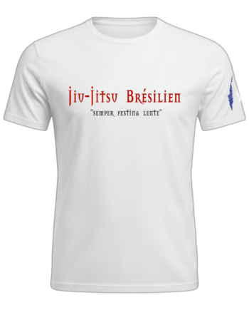 T-Shirt brodé "JJB texte latin"