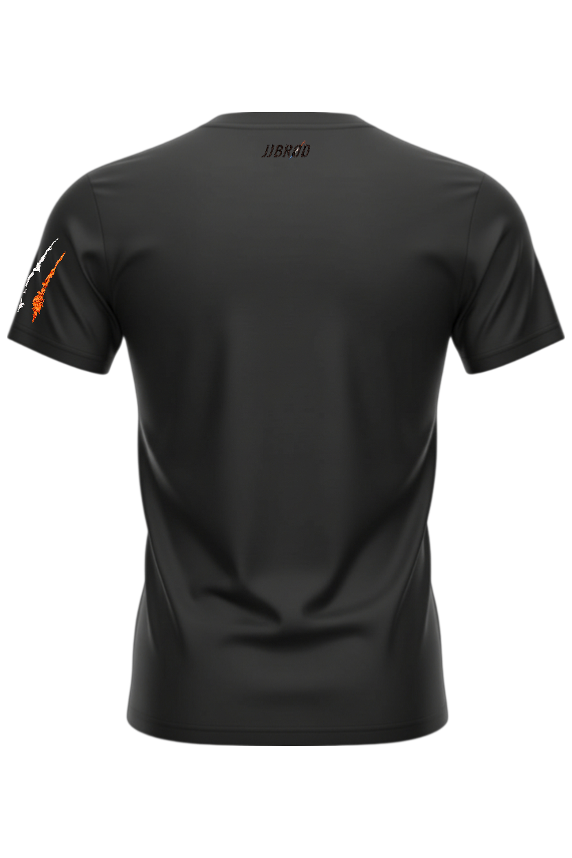 Tshirt noir griffe manche arrière - JJbrod-