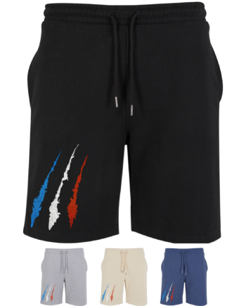 Short brodé "Griffe Tricolore"